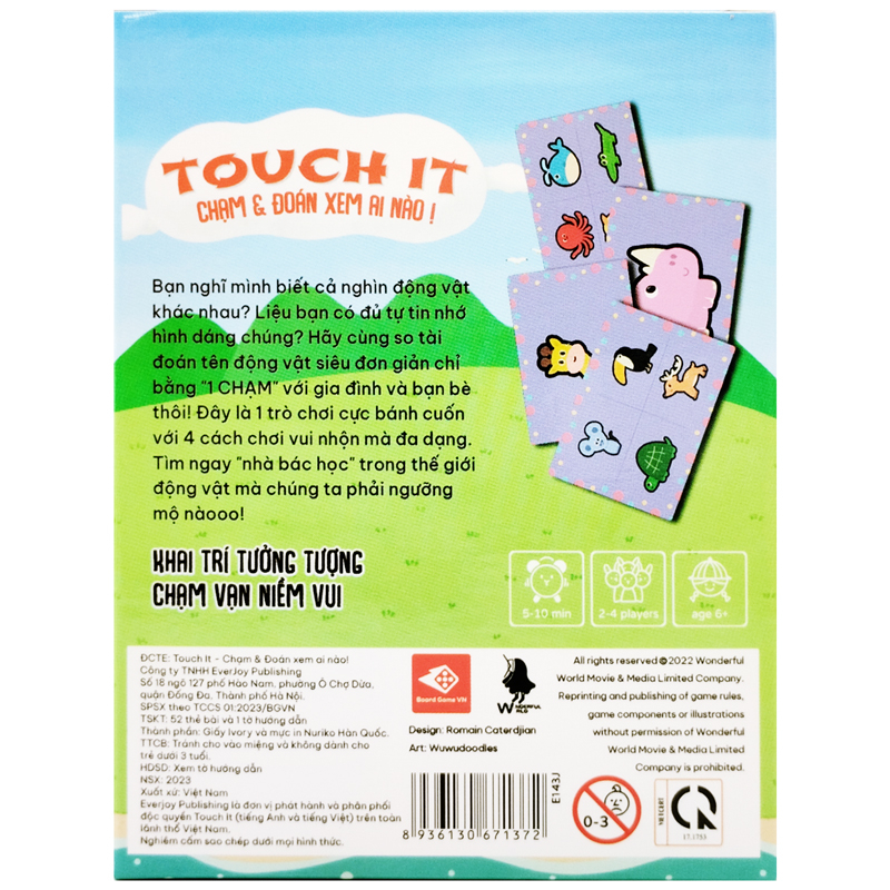 Đồ Chơi Boardgame Touch It Chạm & Đoán Xem Ai Nào