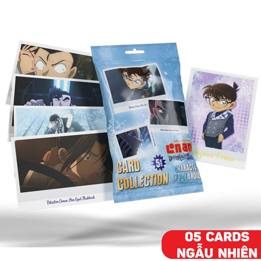 Card Collection Thám Tử Lừng Danh Conan Movie 2025 - Dư Ảnh Của Độc Nhãn - Character In Polaroid (5 Cards Ngẫu Nhiên/Túi)