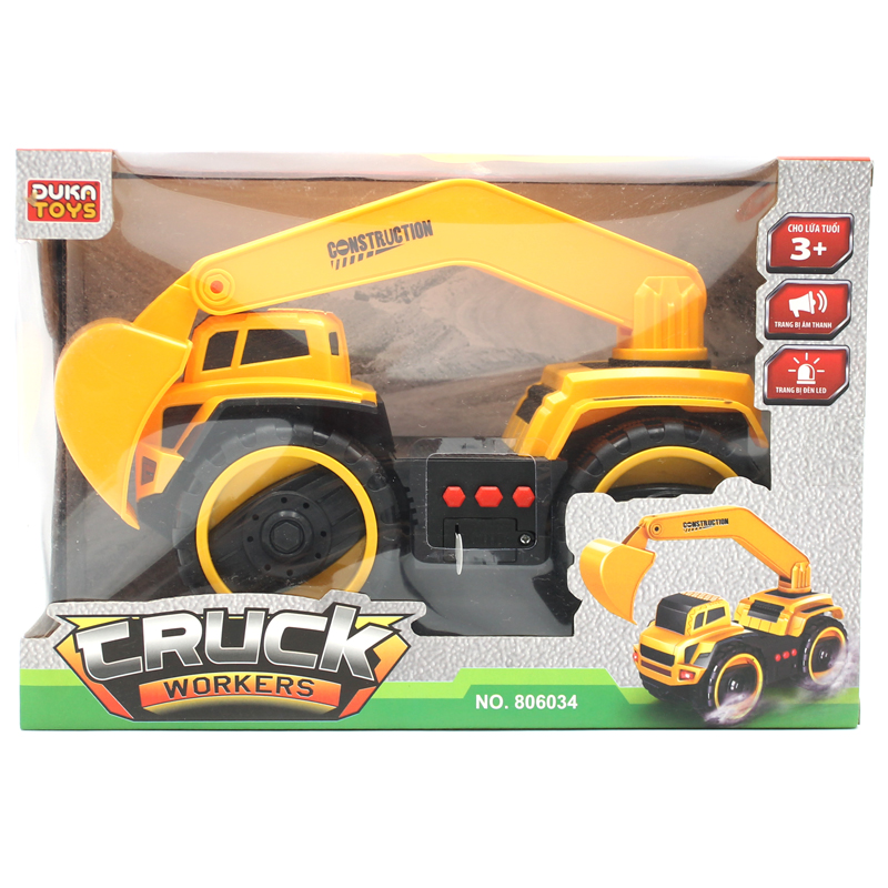 Xe Xúc Đào - Kỹ Thuật Công Trình Có Nhạc Đèn SF 806034
