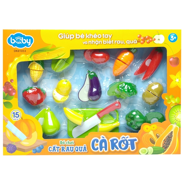 Cà Rốt - Đồ Chơi Cắt Rau Quả 15 Chi Tiết