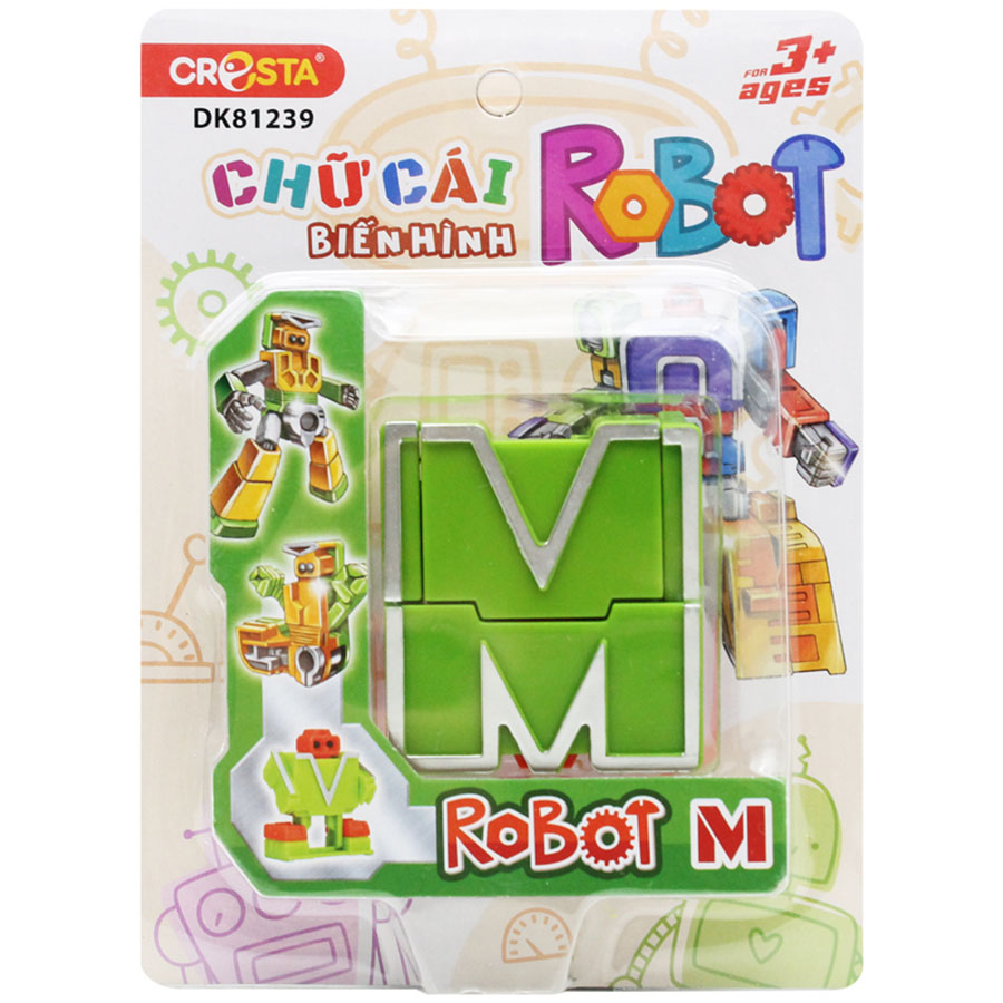 Đồ Chơi Cresta Chữ Cái Biến Hình - Robot M DK81239