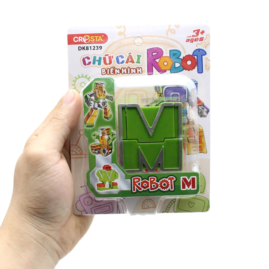 Đồ Chơi Cresta Chữ Cái Biến Hình - Robot M DK81239
