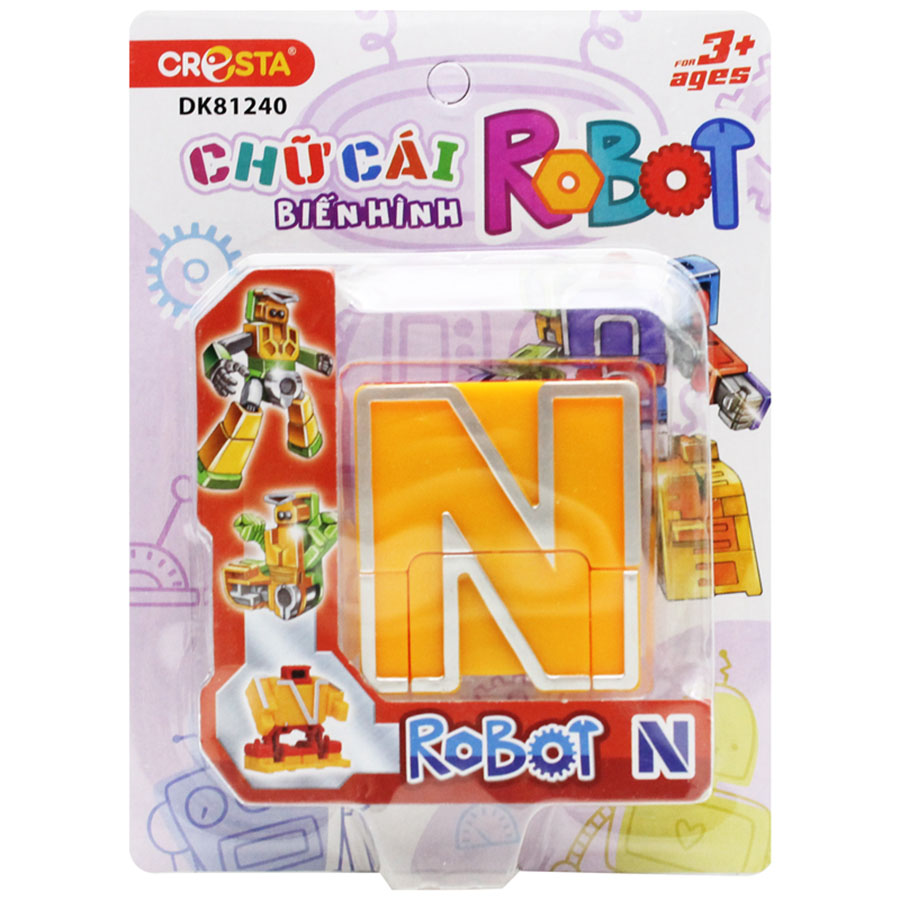 Đồ Chơi Cresta Chữ Cái Biến Hình - Robot N DK81240