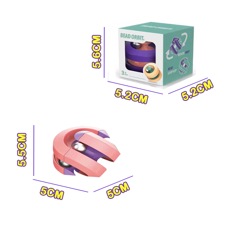 Đồ Chơi Giảm Stress-Khối Finger Cube Quỹ Đạo Hạt 545N