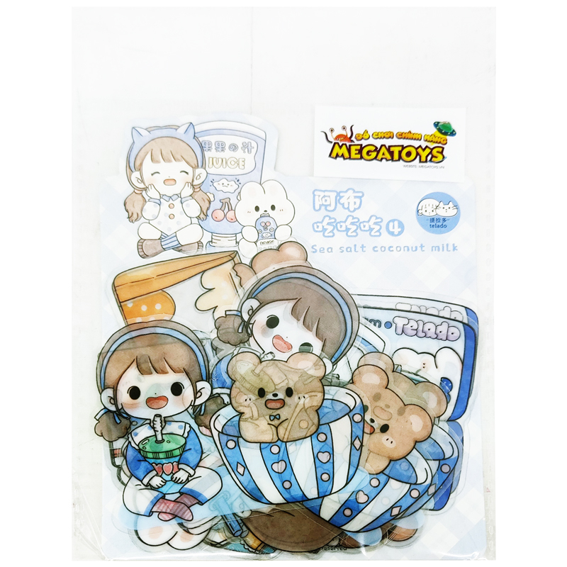 Đồ Chơi Sticker Telado - Cô Gái Abu Chi Chi Chi Và Đồ Uống MSTZ-22/4-7