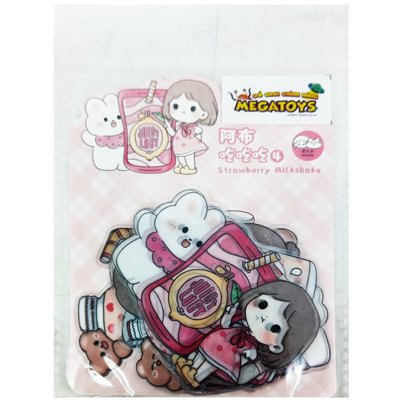 Đồ Chơi Sticker Telado - Cô Gái Abu Chi Chi Chi Và Đồ Uống MSTZ-22/4-7