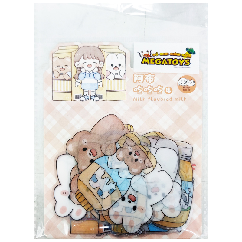Đồ Chơi Sticker Telado - Cô Gái Abu Chi Chi Chi Và Đồ Uống MSTZ-22/4-7