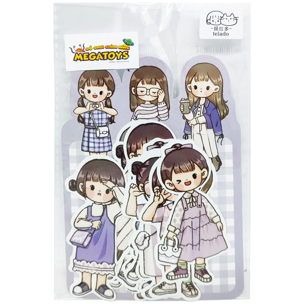 Đồ Chơi Sticker Telado - Cô Bé Abu Và Thời Trang Bốn Mùa