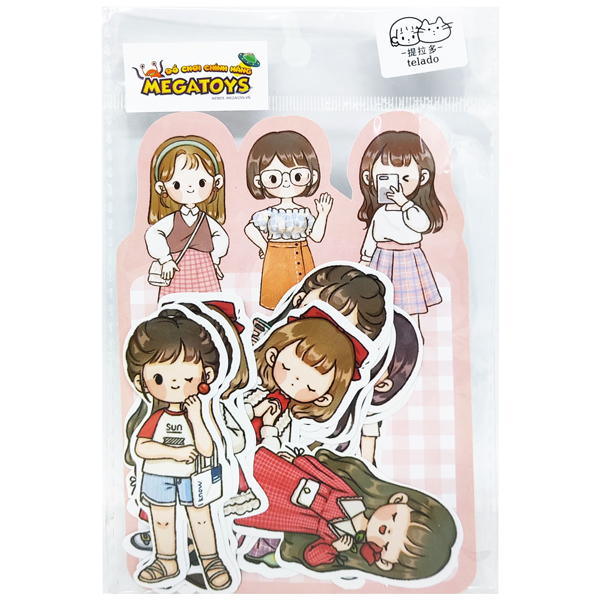 Đồ Chơi Sticker Telado - Cô Bé Abu Và Thời Trang Bốn Mùa