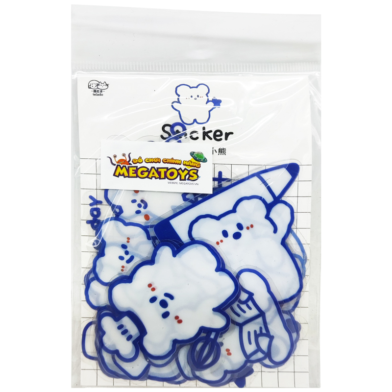Đồ Chơi Sticker Telado - Bé Thỏ Đáng Yêu Trang Trí Tập Vở