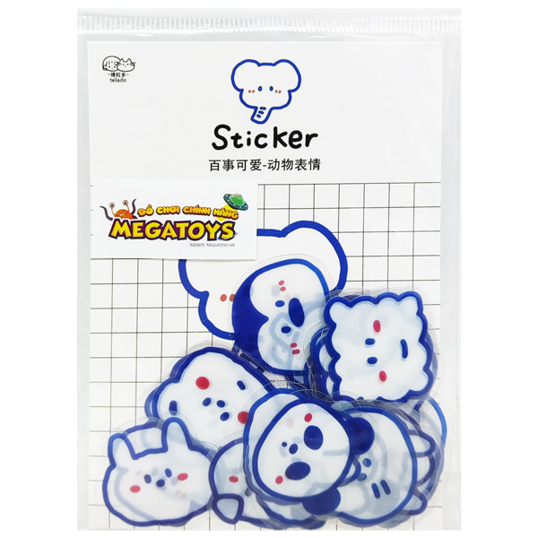Đồ Chơi Sticker Telado - Bé Thỏ Đáng Yêu Trang Trí Tập Vở