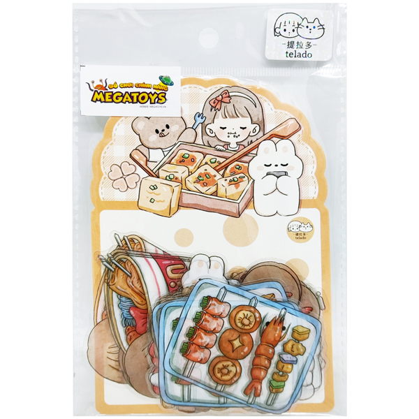 Đồ Chơi Sticker Telado - Cô Bé Abu Và Đồ Ăn
