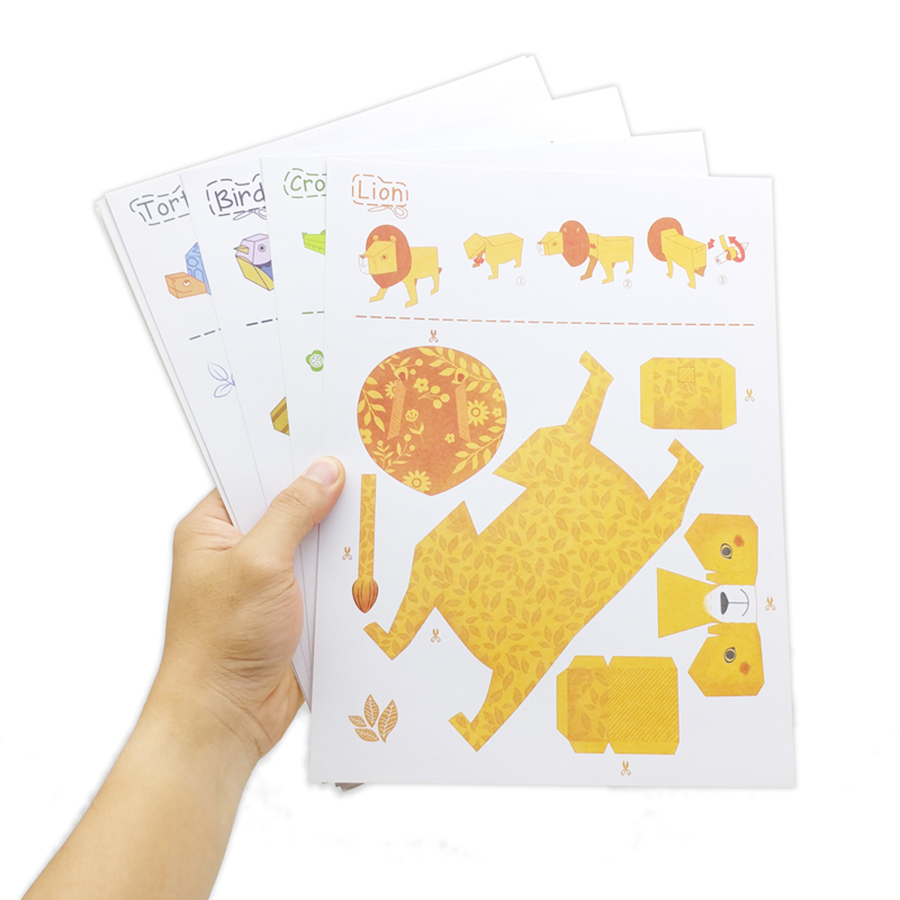 Đồ Chơi Gấp Giấy Origami 3D, Sáng Tạo, Khéo Tay Và Thông Minh Chủ Đề Động Vật KW-4003