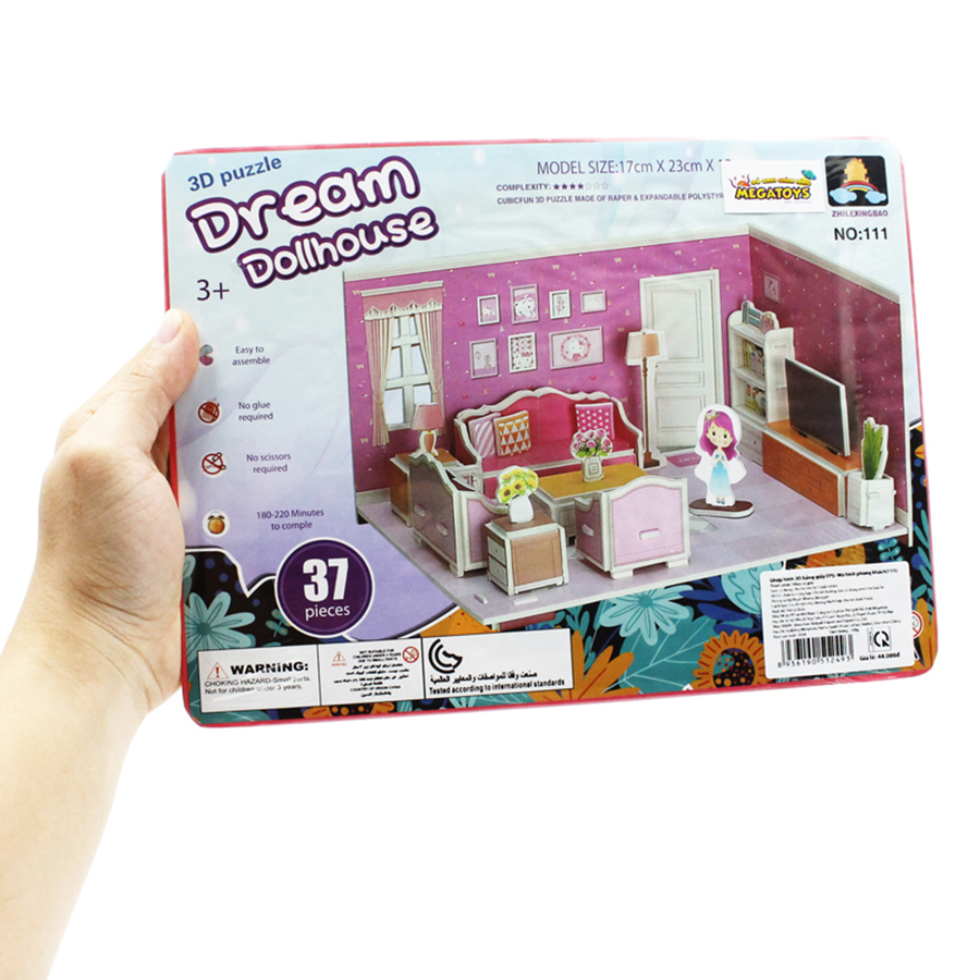 Đồ Chơi Ghép Hình 3D Bằng Giấy EPS - Mô Hình Phòng Khách 111