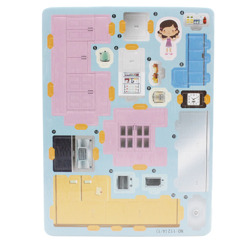 Đồ Chơi Ghép Hình 3D Bằng Giấy EPS- Mô Hình Phòng Bếp 112