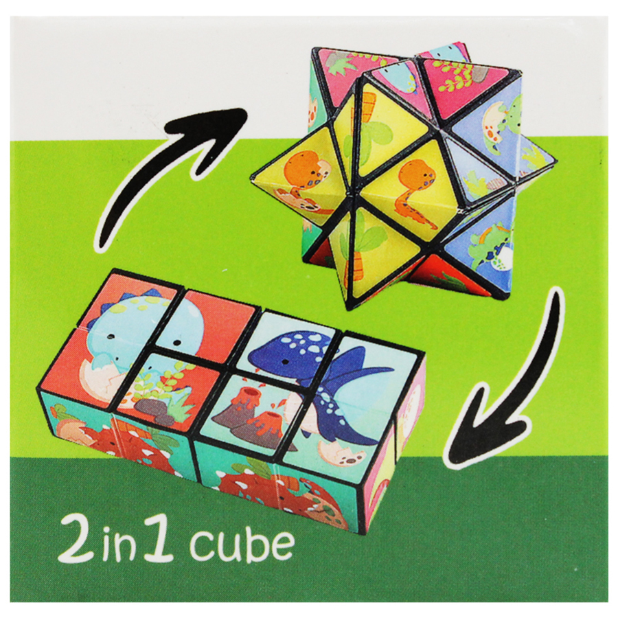 Đồ Chơi Rubik Biến Hình Khủng Long - Thử Thách Siêu Trí Tuệ 2689-1B/2B/3B