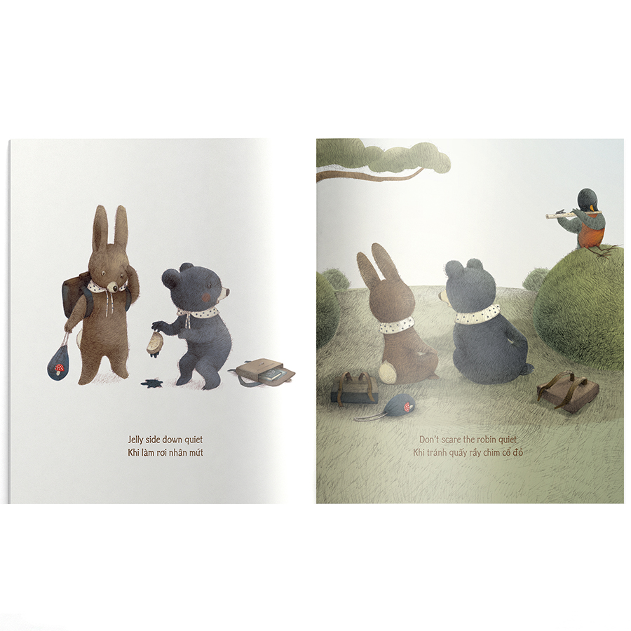 The Quiet Book - Khoảnh Khắc Im Lặng - Song Ngữ Anh - Việt