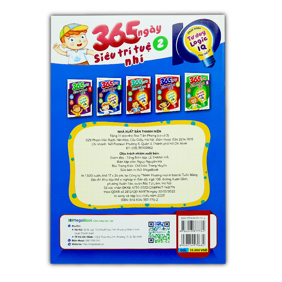 365 Ngày Siêu Trí Tuệ Nhí - Phát Triển Tư Duy Logic IQ Cho Trẻ Em 2