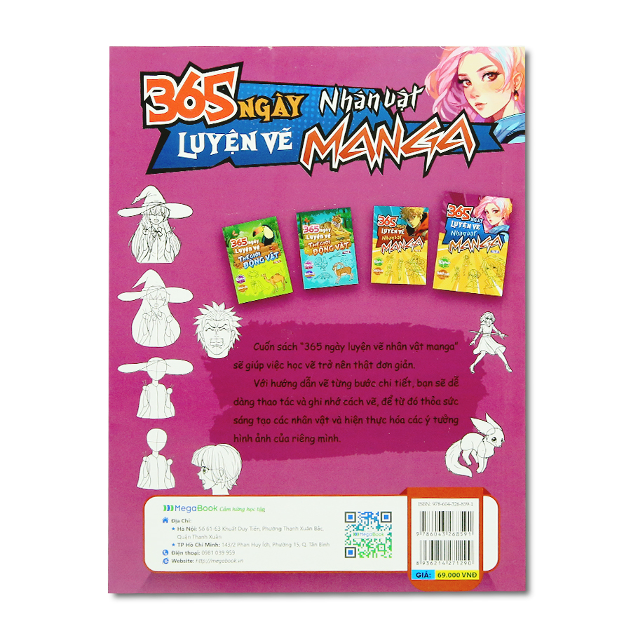 365 Ngày Luyện Vẽ Nhân Vật Manga Tập 2