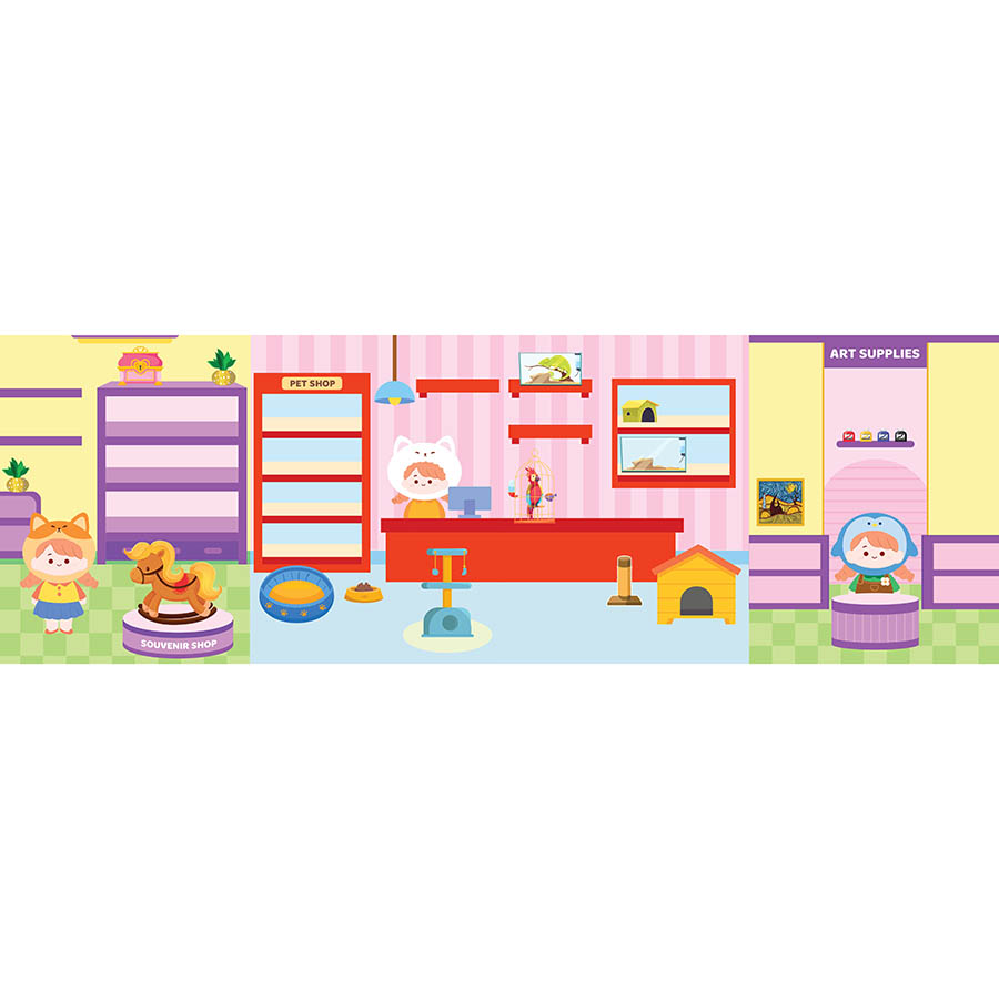 Sách Trò Chơi Đồ Hàng Trang Trí Nhà (Hơn 200 Stickers)