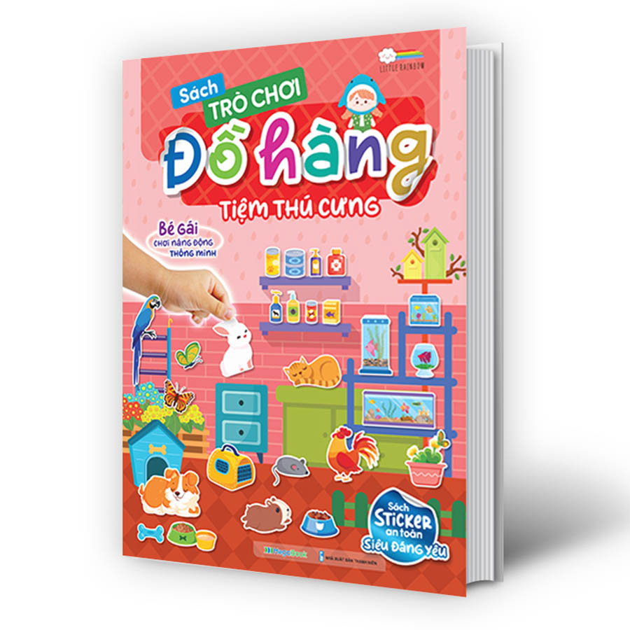 Sách Trò Chơi Đồ Hàng Tiệm Thú Cưng (Hơn 200 Stickers)