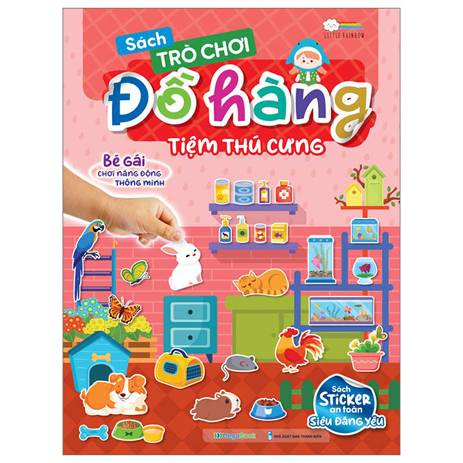 Sách Trò Chơi Đồ Hàng Tiệm Thú Cưng (Hơn 200 Stickers)