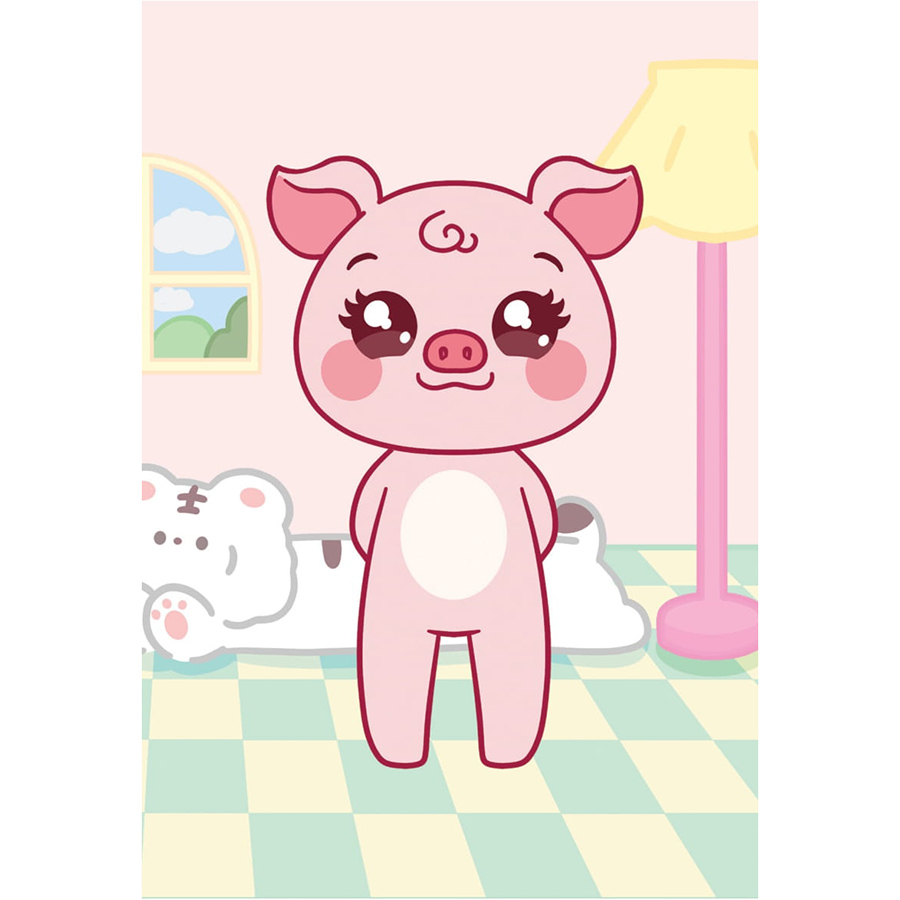 Mini Fashion - Heo Piggy (100+ Stickers Dễ Thương)