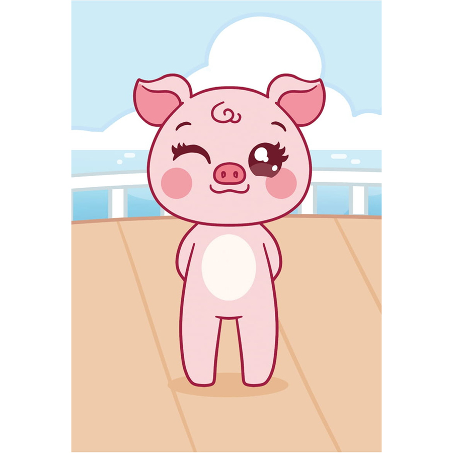 Mini Fashion - Heo Piggy (100+ Stickers Dễ Thương)