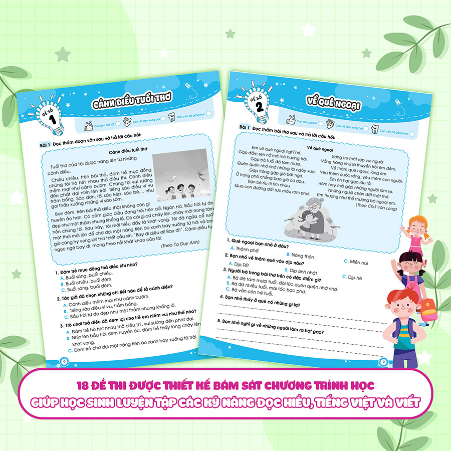 Bộ Đề Ôn Luyện Và Kiểm Tra Tiếng Việt Lớp 3 Tập 1