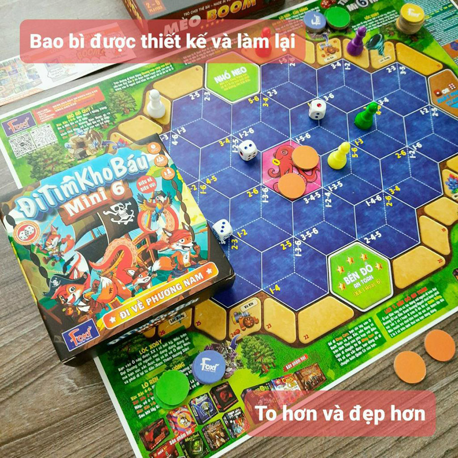 Đồ Chơi Foxi Cờ Xúc Xắc - Đi Tìm Kho Báu Mini 6