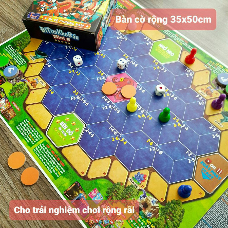 Đồ Chơi Foxi Cờ Xúc Xắc - Đi Tìm Kho Báu Mini 6