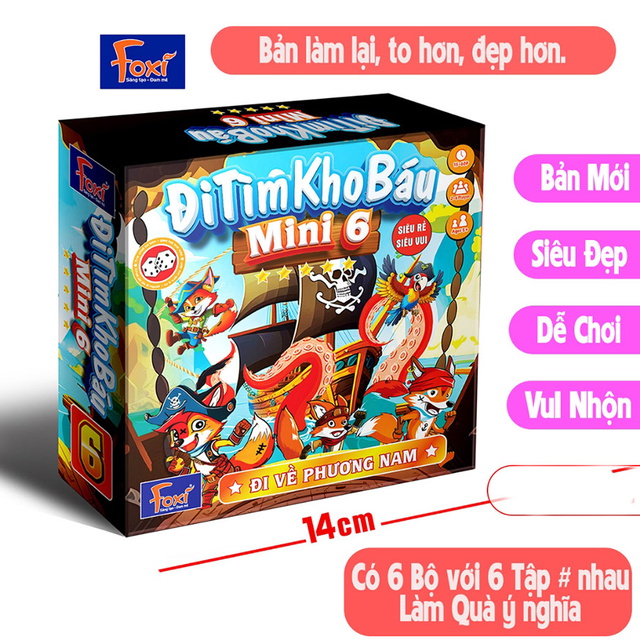 Đồ Chơi Foxi Cờ Xúc Xắc - Đi Tìm Kho Báu Mini 6