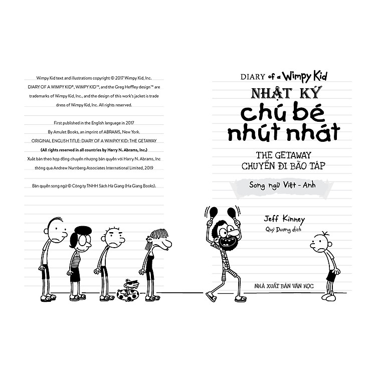 Nhật Ký Chú Bé Nhút Nhát Phiên Bản Song Ngữ Việt - Anh Tập 12 - Chuyến Đi Bão Táp