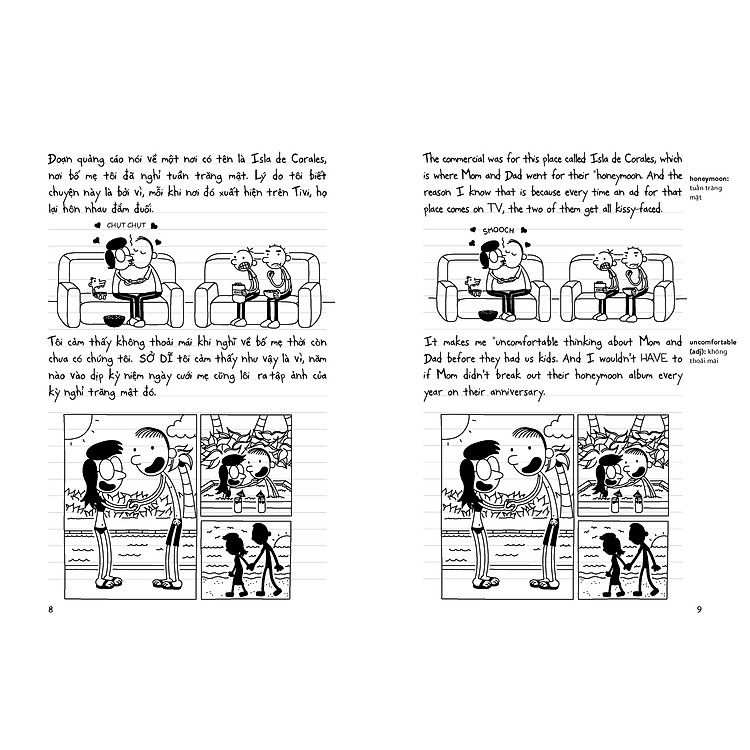 Nhật Ký Chú Bé Nhút Nhát Phiên Bản Song Ngữ Việt - Anh Tập 12 - Chuyến Đi Bão Táp