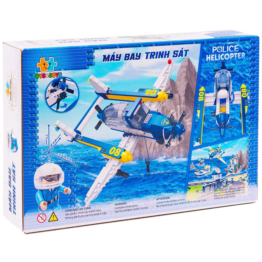Đồ Chơi Lắp Ráp Máy Bay Trinh Sát - Police Helicopter