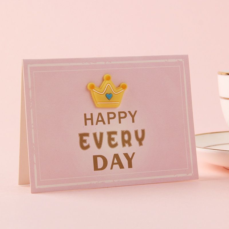 Thiệp Gấp Dán Hình Nổi Happy Everyday