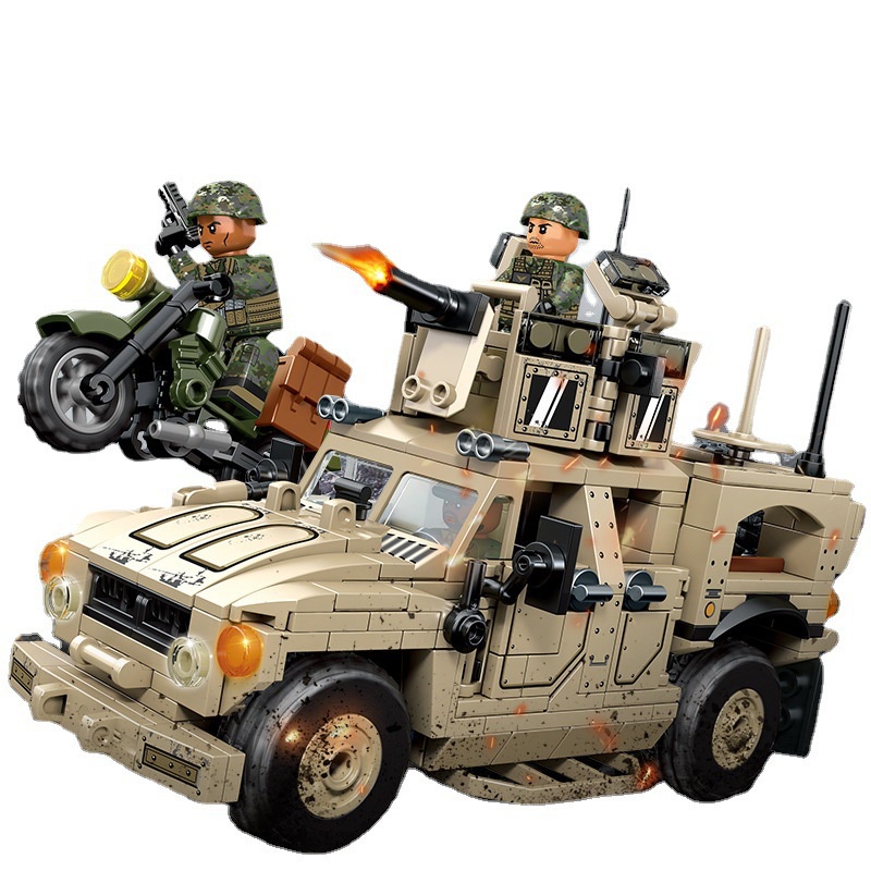 Đồ Chơi Xếp Hình Xe Vũ Trang Quân Đội M-ATV-Sembo-207122