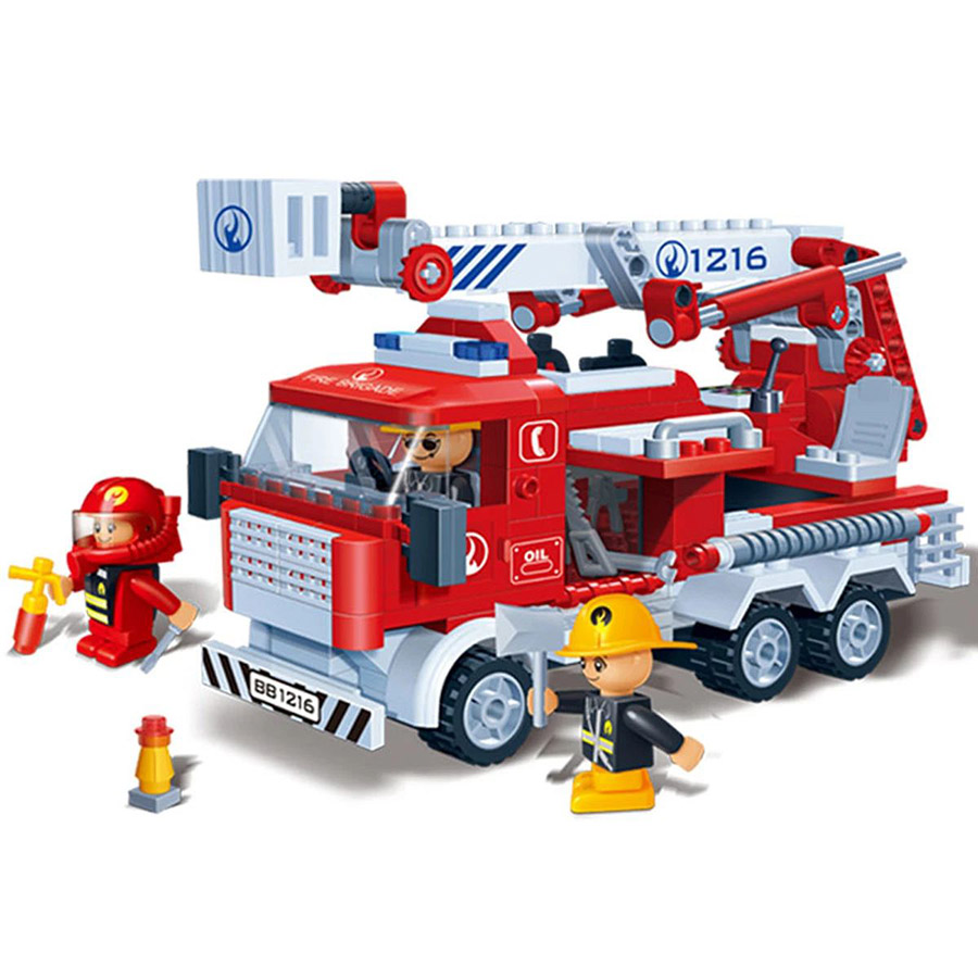 Đồ Chơi Lắp Ráp Xe Thang Cứu Hỏa - Firefighting Ladder Truck
