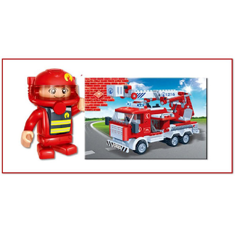 Đồ Chơi Lắp Ráp Xe Thang Cứu Hỏa - Firefighting Ladder Truck