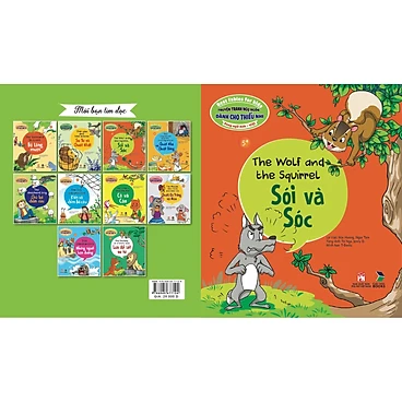 Truyện Tranh Ngụ Ngôn Dành Cho Thiếu Nhi Song Ngữ Anh - Việt - Sói Và Sóc