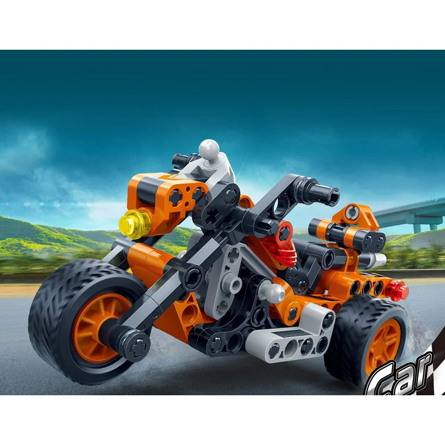 Đồ Chơi Lắp Ráp Mô Tô Khủng Long Bạo Chúa - Tyrannosaurus Racing Motorcycle