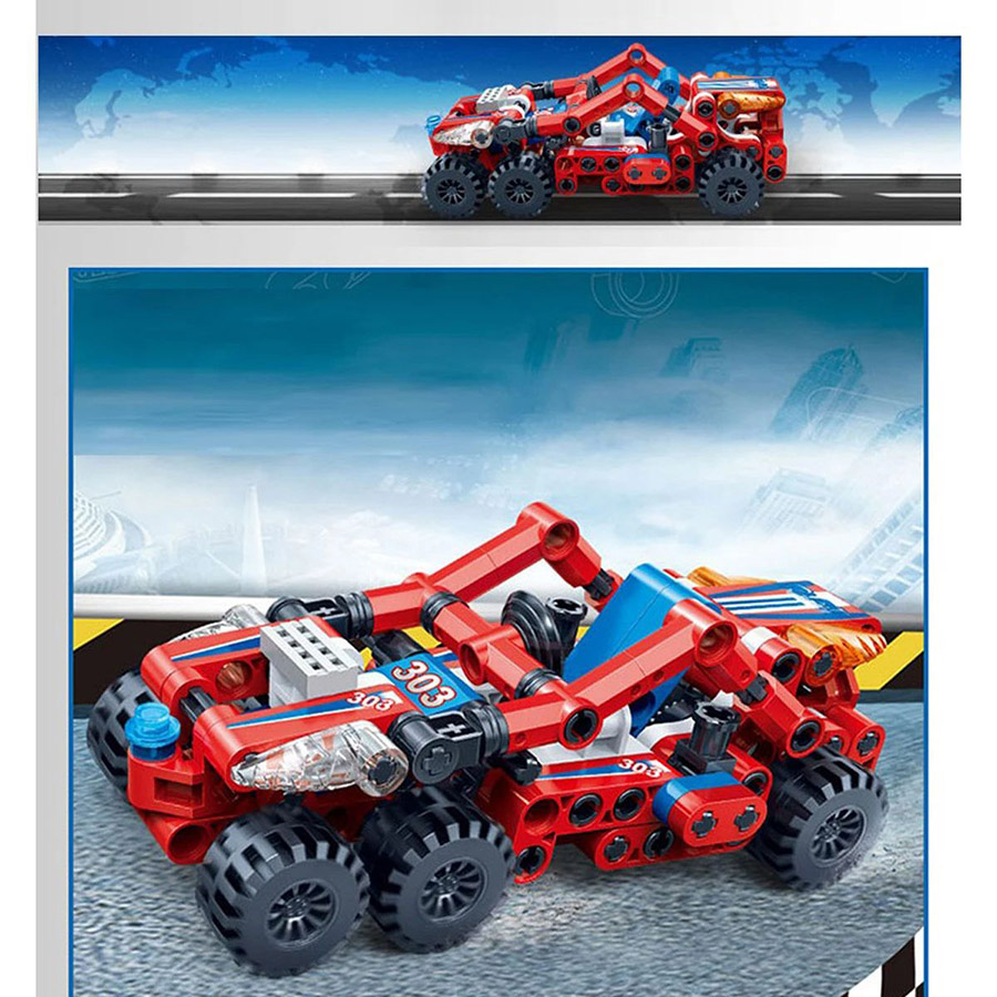 Đồ Chơi Lắp Ráp Xe Đua Người Sắt - Ironman Racing Car