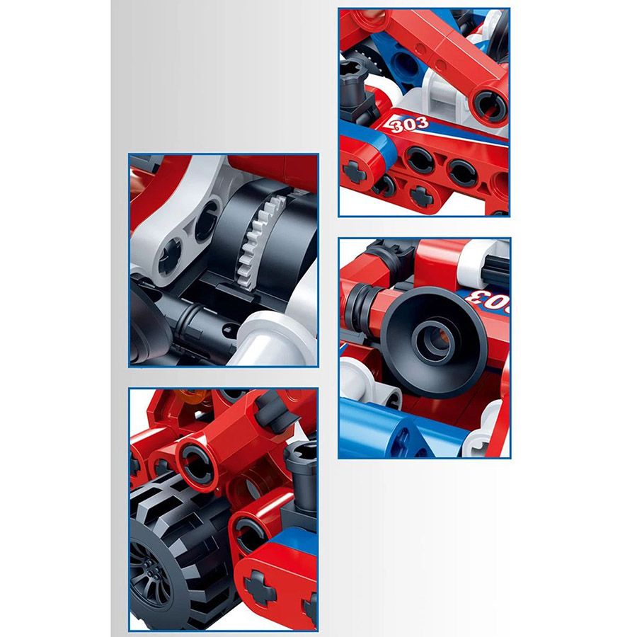 Đồ Chơi Lắp Ráp Xe Đua Người Sắt - Ironman Racing Car