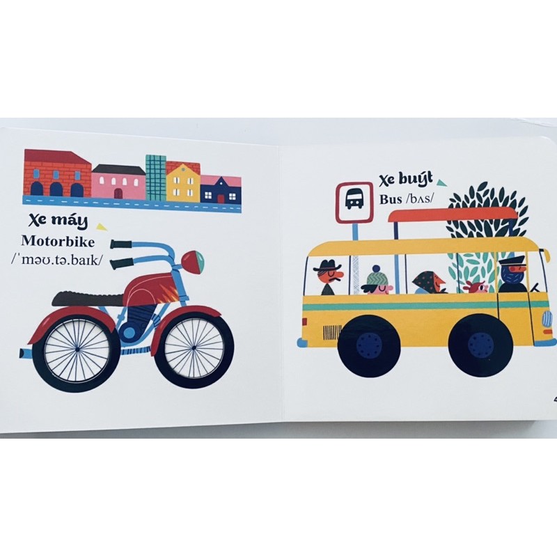 Sách Đục Trổ Thông Minh - Những Từ Vựng Đầu Đời Của Bé - My First Words - Phương Tiện Giao Thông - Vehicles