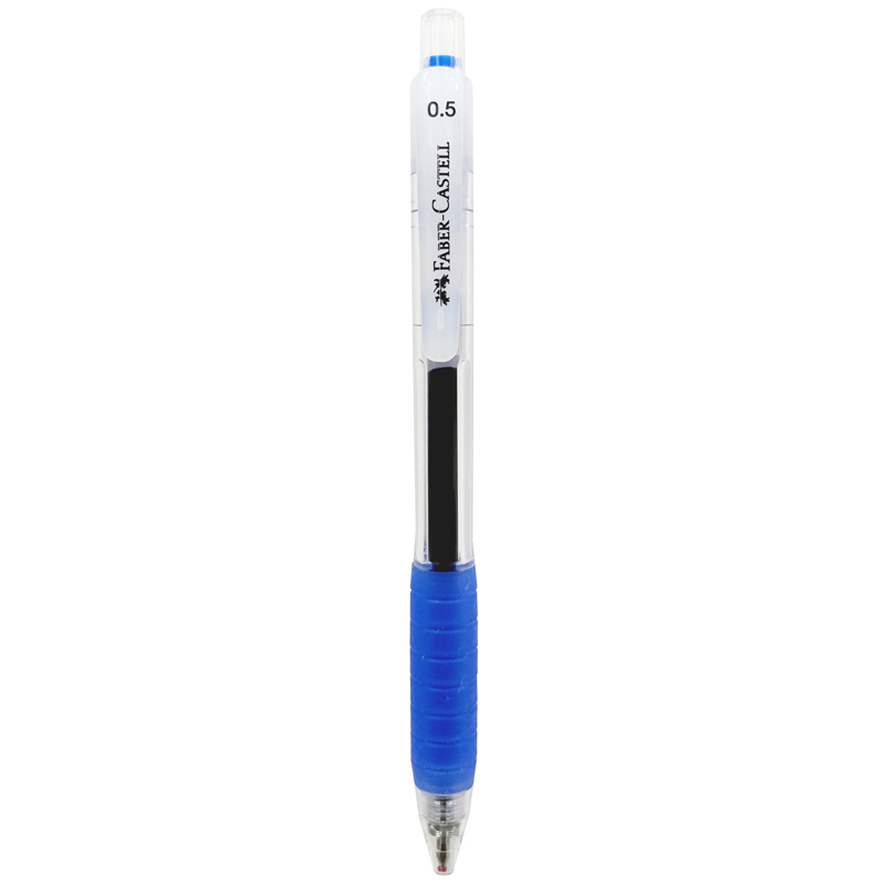Bút Gel Bấm Faber Castell Fast Gel 0.5 mm Mực Xanh