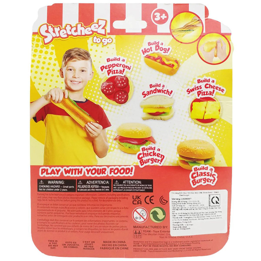 Đồ Chơi Kéo Dãn Stretcheez - Bánh Hamburger 2309007