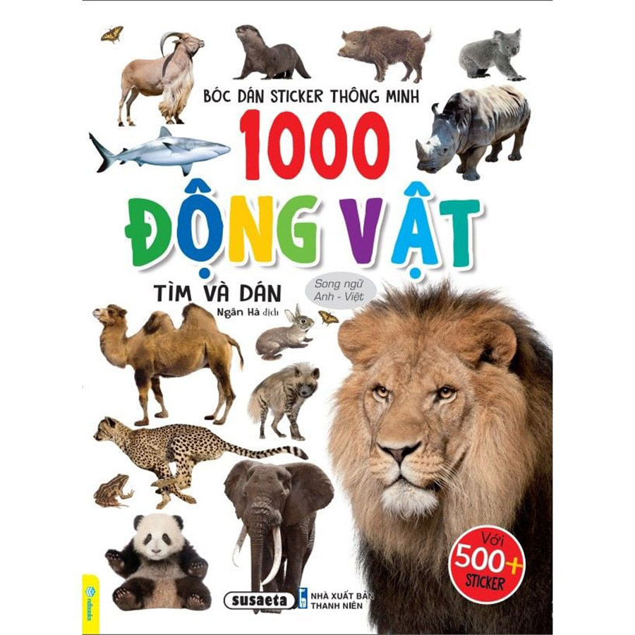 Bóc Dán Sticker Thông Minh - 1000 Động Vật Tìm Và Dán