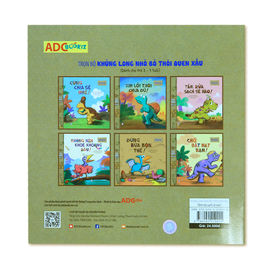 Khủng Long nhỏ bỏ thói quen xấu - Tắm rửa sạch sẽ nào!