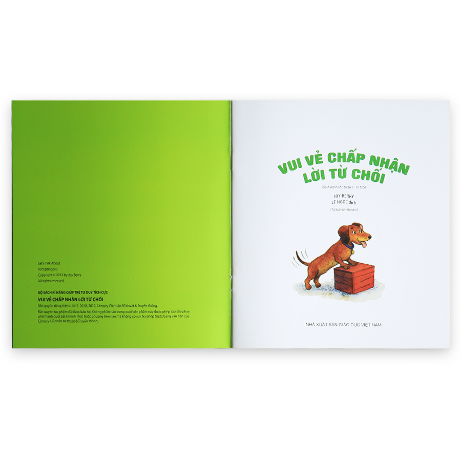 Bộ Sách Kĩ Năng Giúp Trẻ Tư Duy Tích Cực - Vui Vẻ Chấp Nhận Lời Từ Chối