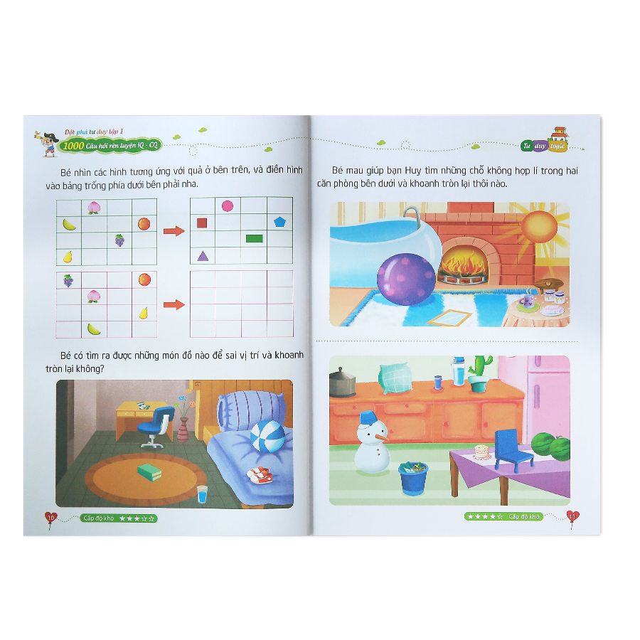 1000 Câu Hỏi Rèn Luyện IQ - CQ - Đột Phá Tư Duy Tập 1